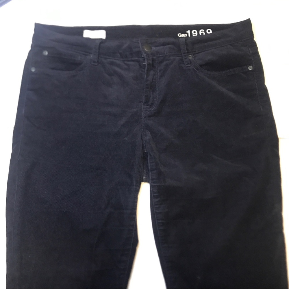 GAP 1969 Women's Navy Blue Corduroy Legging Jeans